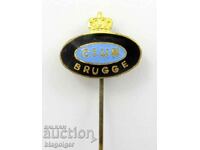 Old Football Badge - Bruges Belgium - Enamel