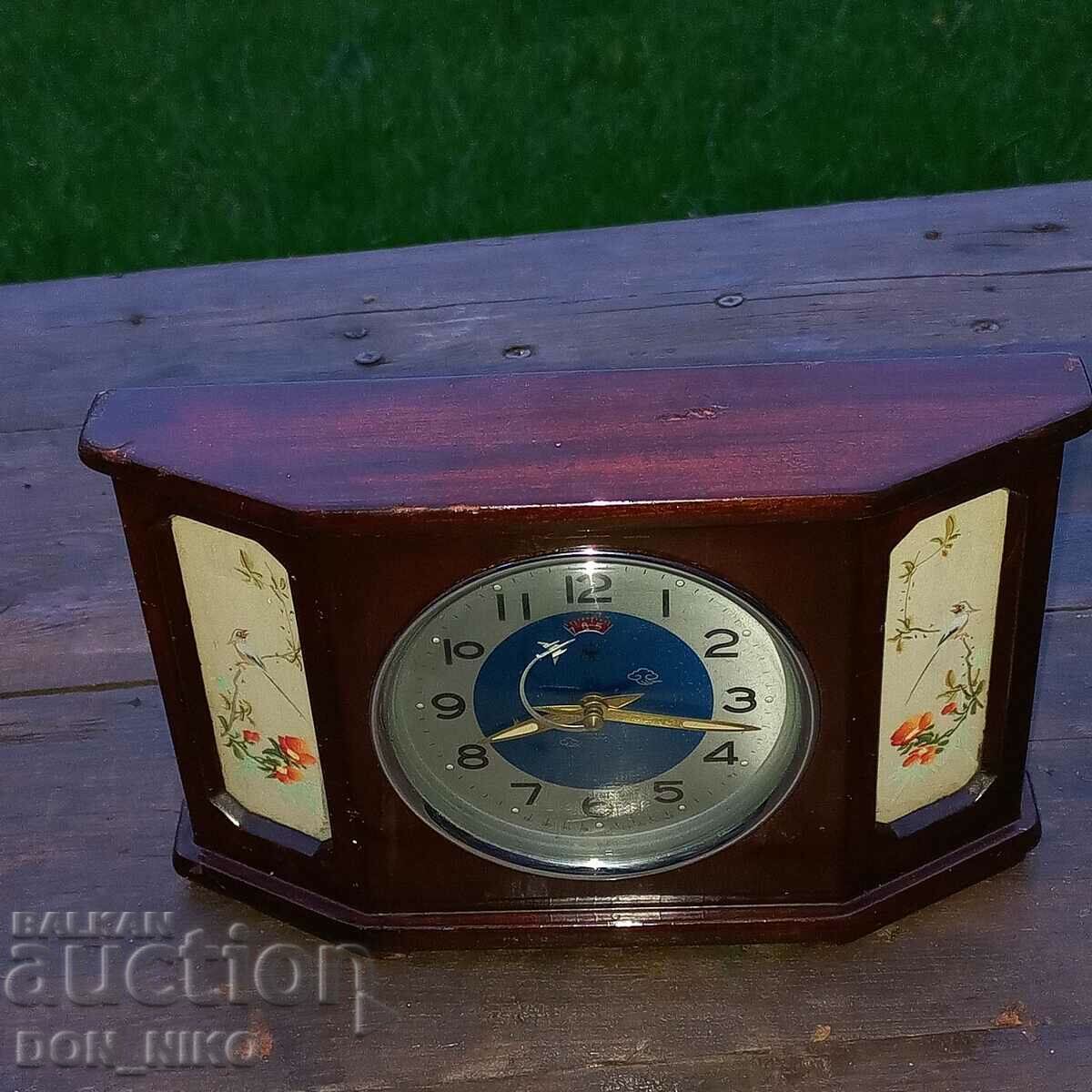 Delivery of Rare Chinese Wooden Alarm Clock 1950 Delivery of Rare Chinese Wooden Alarm Clock 1950