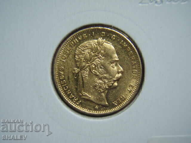 20 Franci / 8 Florini 1889 Austria (Avstriya) - AU (aur) - 7
