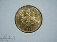 20 Francs / 8 Florin 1889 Austria - AU (gold)