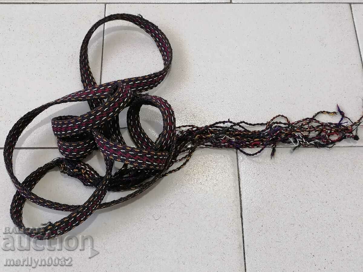 Licitație Curea veche tesuta manual, centura, centura costum Licitație Curea veche tesuta manual, centura, centura costum