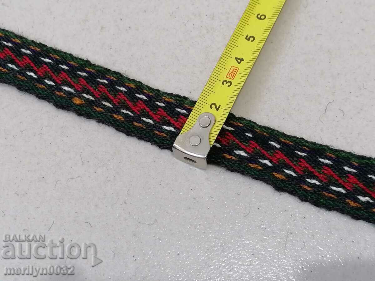 Licitație Curea veche tesuta manual, centura, centura costum Licitație Curea veche tesuta manual, centura, centura costum