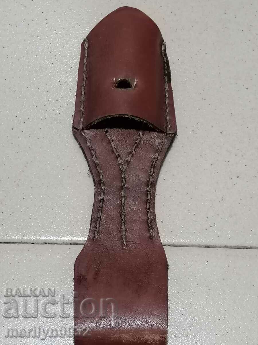 Leather scabbard for bayonet knife bayonet M-95 K-98 WW1 WW2 - 6