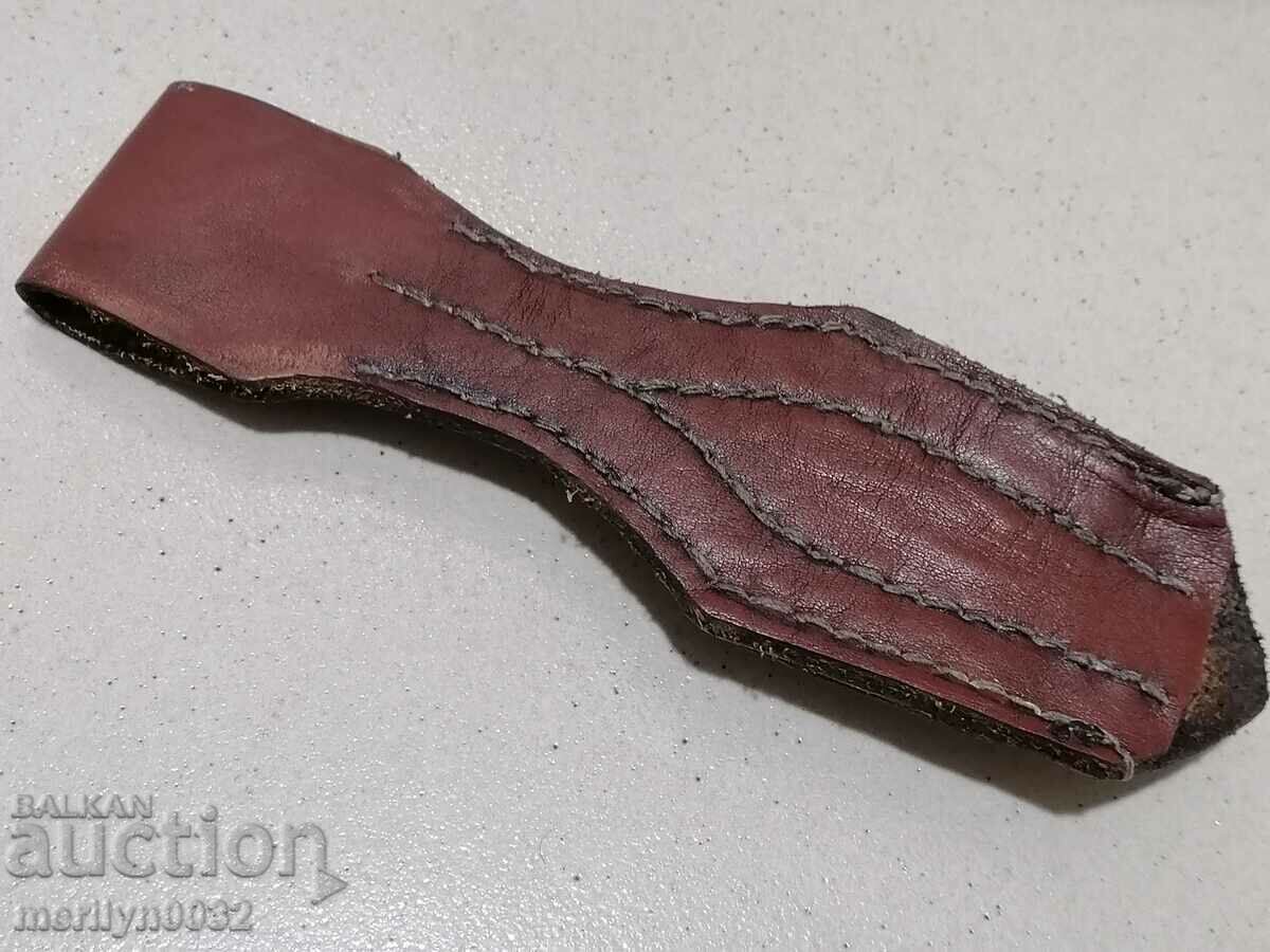 Leather scabbard for bayonet knife bayonet M-95 K-98 WW1 WW2 - 7