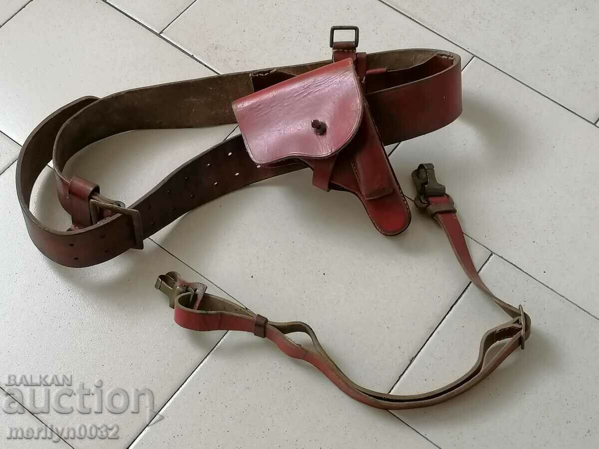 Imperial Officers Combat Belt WW2 Walther RR Pistol Holster - 5