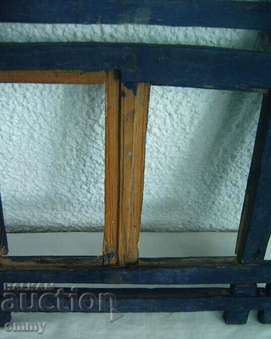 Rama veche din lemn pentru doua poze, rama dubla - 5