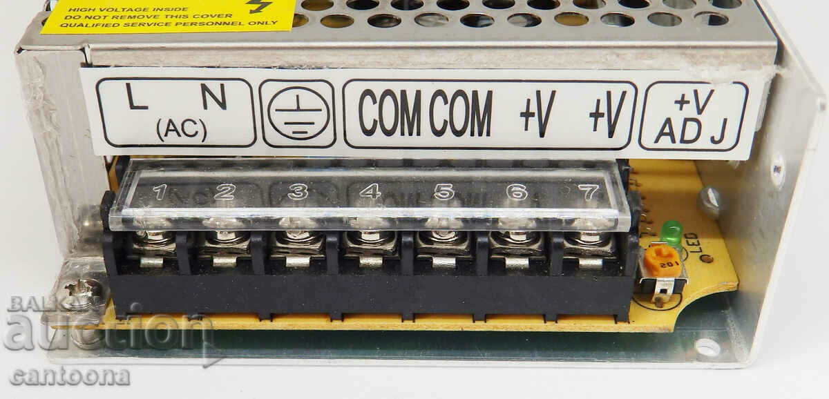 Power supply unit for cameras 12V / 10 A / 120 W, with potentiometer with price 29.99 BGN | € 15.33