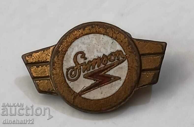 Sign. Simson motorcycle. Auto Moto