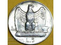 5 lire 1926 argint Italia - an rar