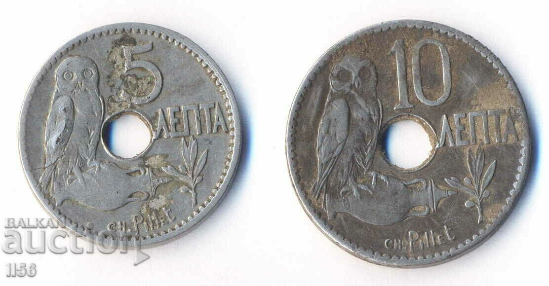Greece - 5+10 Lepta 1912