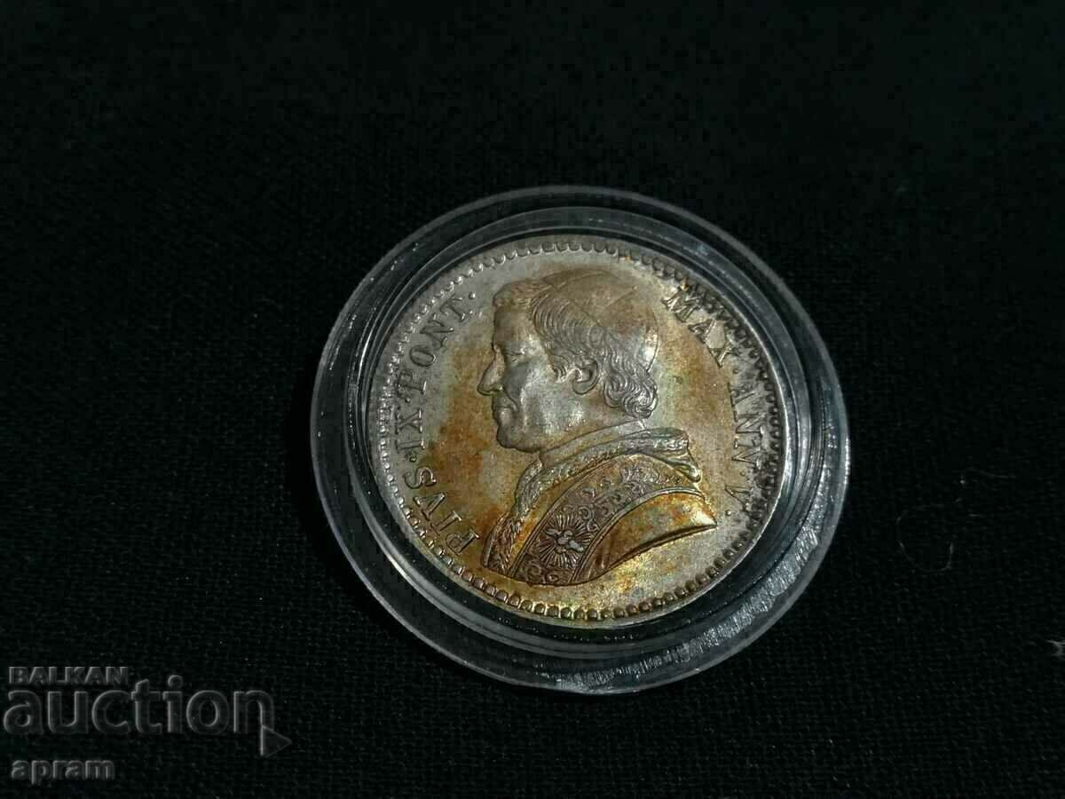 20 Baiocchi 1850. Βατικανό, Βατικανό, Βατικανό. - 5