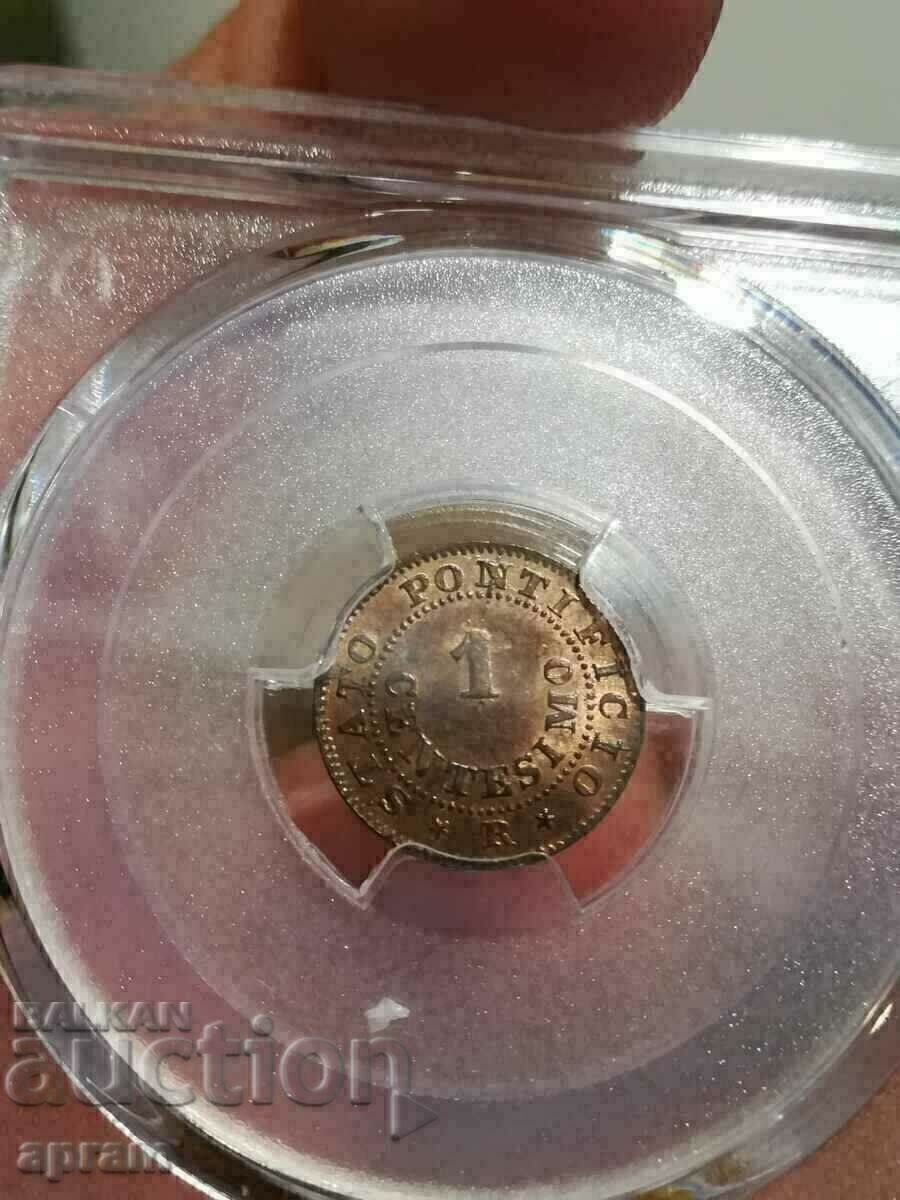 1 centissimo 1867 Topgrade.Vatican,Vatikan.Vatikan. with price € 281.21 | 550.00 BGN 1 centissimo 1867 Topgrade.Vatican,Vatikan.Vatikan. with price € 281.21 | 550.00 BGN