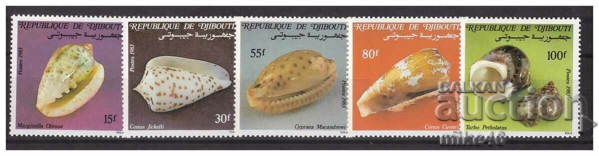 Djibouti 1983 Marine Fauna Clean Series Michel €7.50