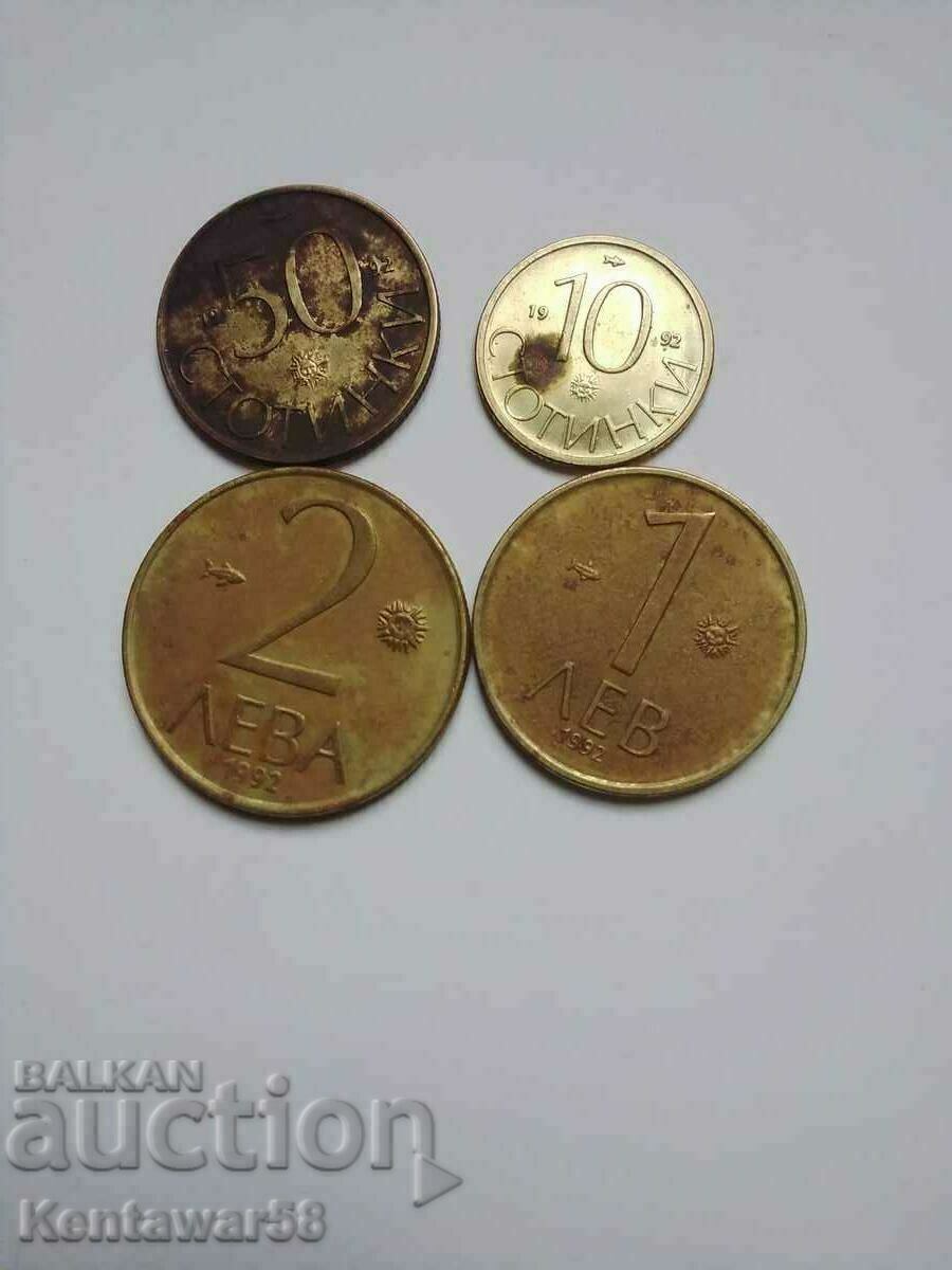 Лот монети - България 1992 г.