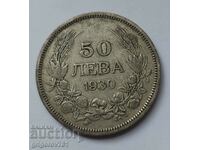 50 лева сребро България 1930 -  сребърна монета #42