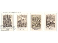 1975. Czechoslovakia. Graphics - Engraved hunting scenes.
