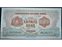 bancnota 1000 BGN 1945 o scrisoare