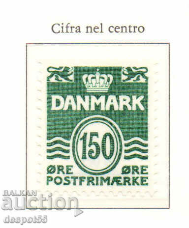 1982. Denmark. Wavy lines, number in the middle.