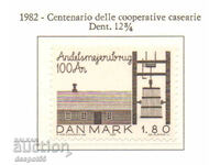 1982. Danemarca. 100 de ani de producție de lapte în cooperare.