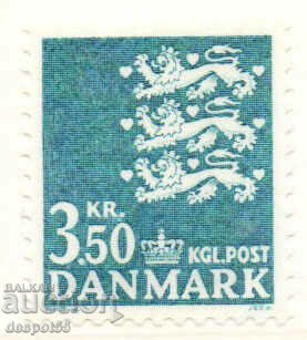 1982. Дания. Герб - стилизиран лъв.