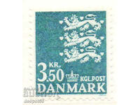 1982. Δανία. Εθνόσημο - ένα στυλιζαρισμένο λιοντάρι.
