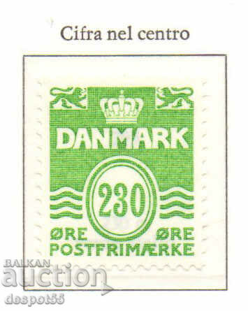 1984. Дания. Вълнообразни линии с цифра по средата.