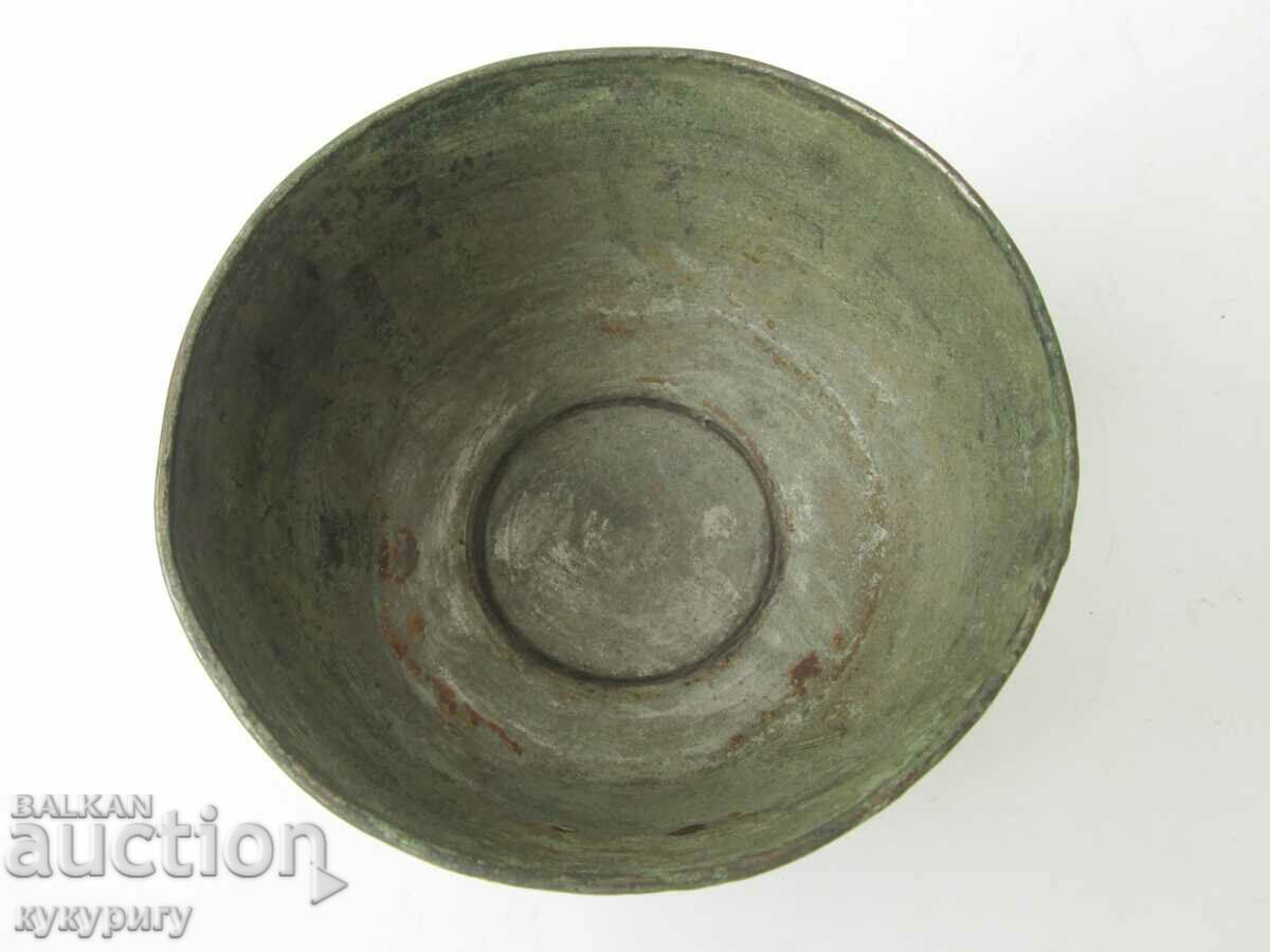 Delivery of Rare old tinned copper panica plate w popara Delivery of Rare old tinned copper panica plate w popara