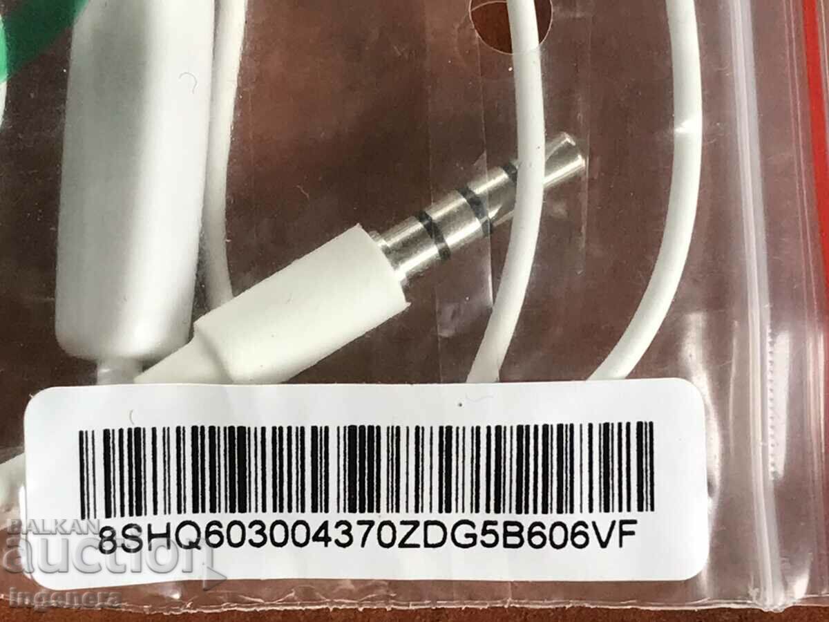 Auction  HANDSFREE HEADPHONES LENOVO NEW