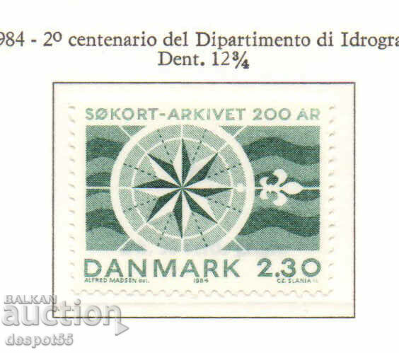 1984. Danemarca. Aniversarea a 200 de ani de la Departamentul Hidrografic.
