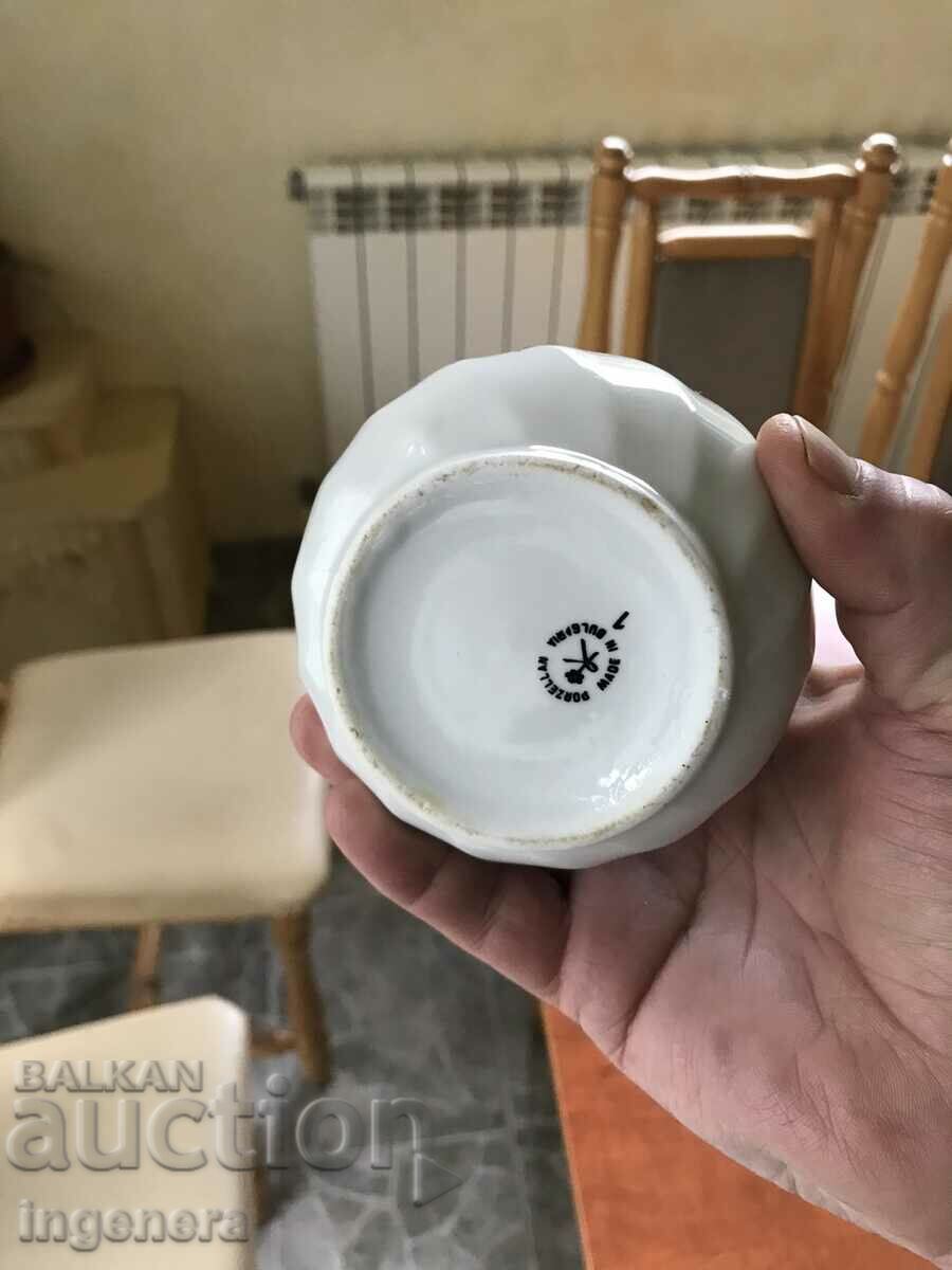 PORCELAIN SUGAR BOWL BULGARIA - 5 PORCELAIN SUGAR BOWL BULGARIA - 5