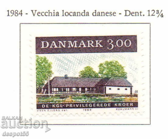 1984. Denmark. The 17th century inn.