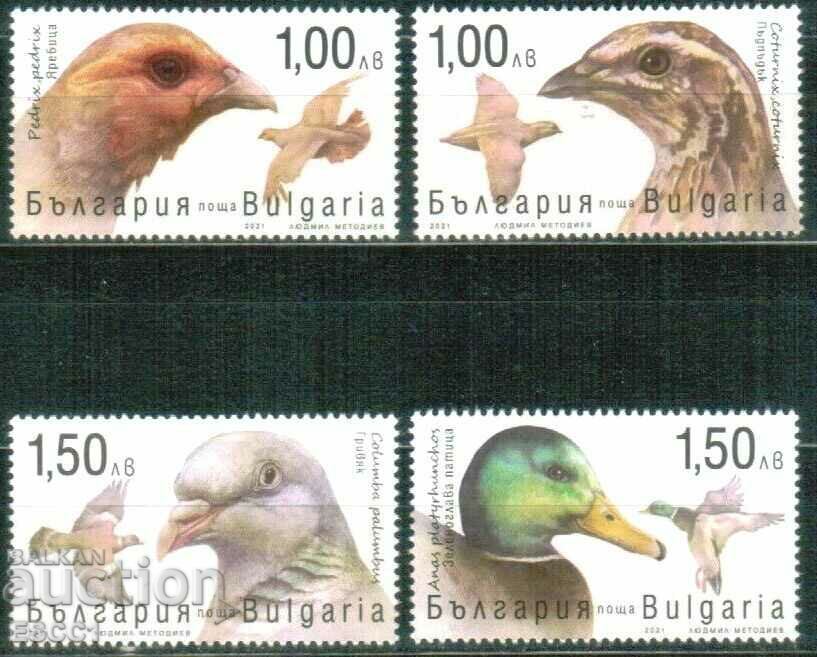 Pure stamps Game Fauna Birds 2021 από τη Βουλγαρία