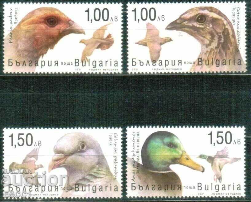 Pure stamps Game Fauna Birds 2021 from Bulgaria Pure stamps Game Fauna Birds 2021 from Bulgaria