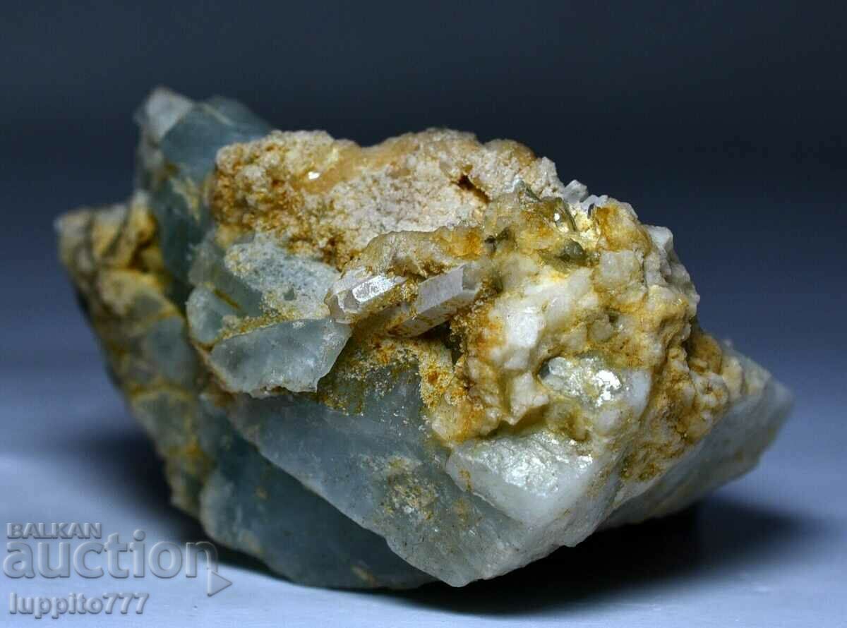 Auction natural beryl aquamarine on matrix unique 54 grams Auction natural beryl aquamarine on matrix unique 54 grams