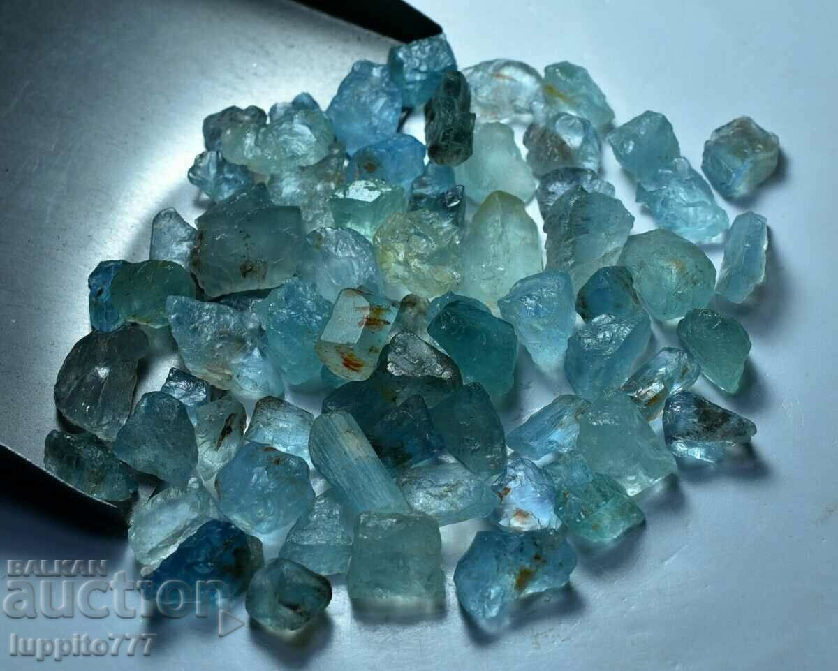 natural beryl aquamarine lot 50 grams facet quality 50+ pcs
