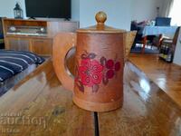 Old wooden jug