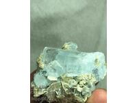 natural beryl aquamarine on matrix unique 35 grams