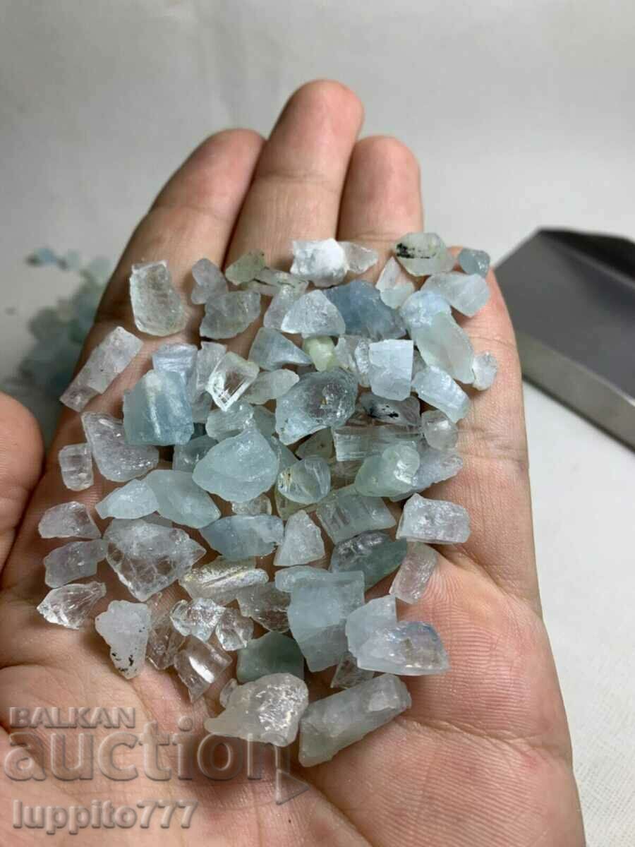 Παράδοση φυσικός beryl aquamarine παρτίδα 100 g facet ποιότητα 80+ τεμ Παράδοση φυσικός beryl aquamarine παρτίδα 100 g facet ποιότητα 80+ τεμ