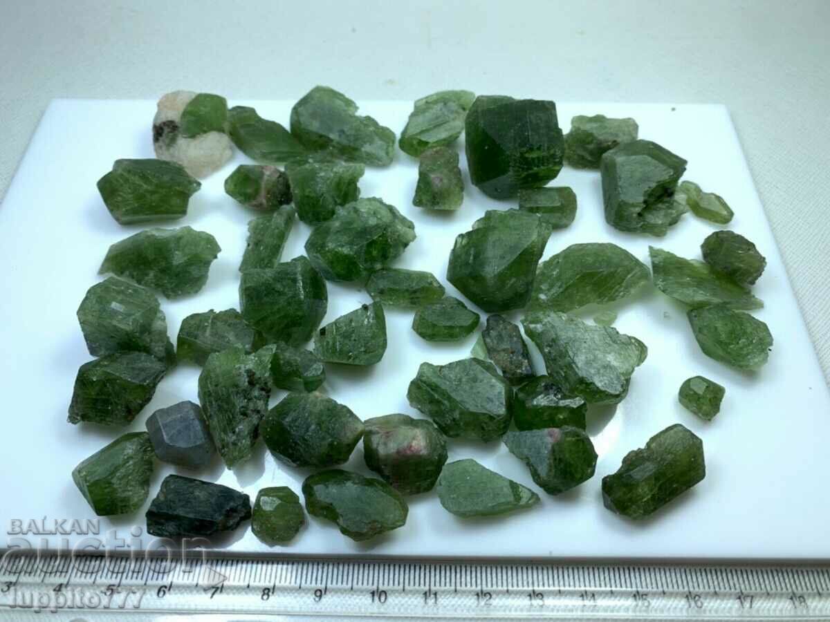 natural diopside 243 grams lot 30 pieces + facet quality