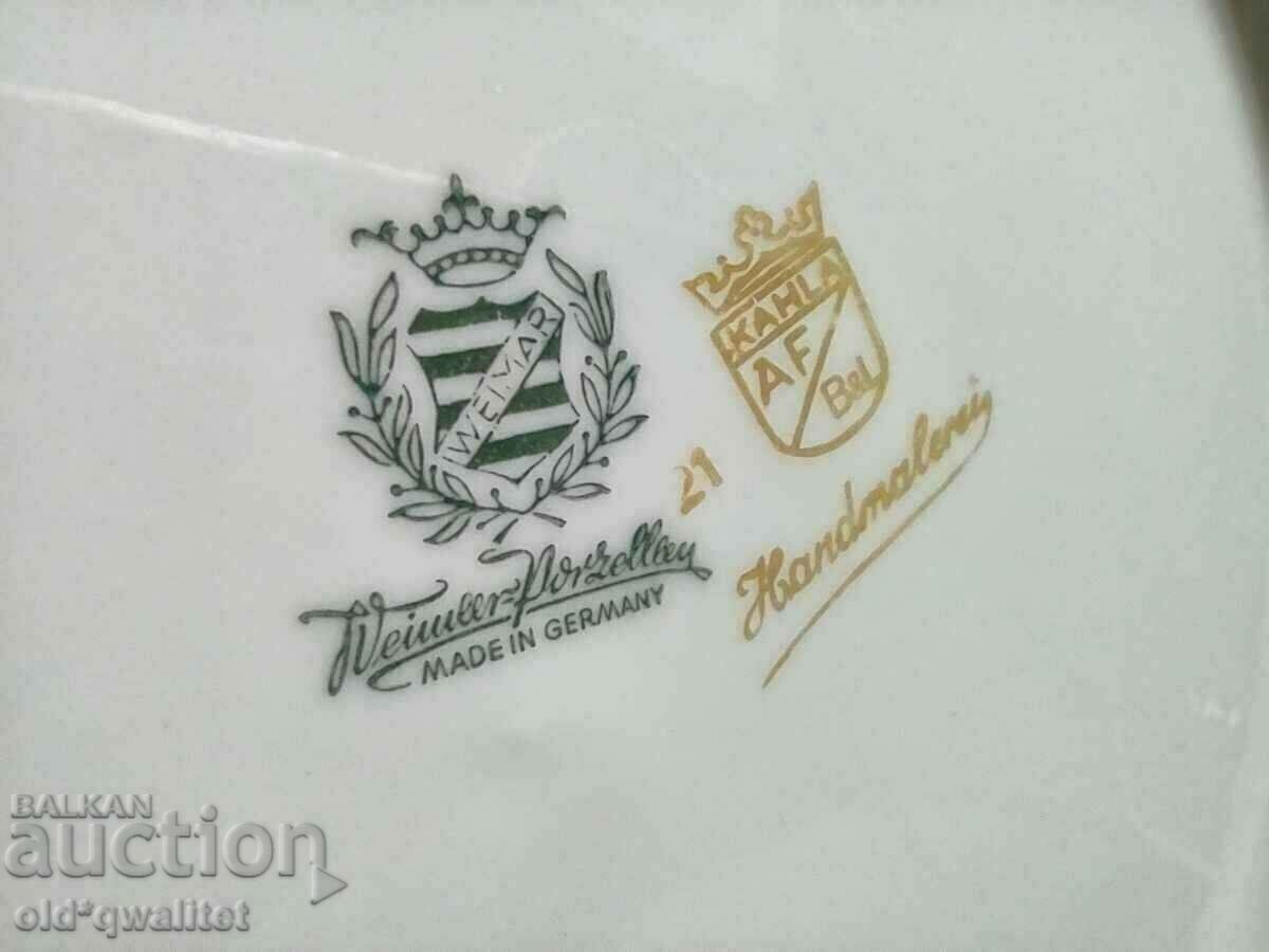 Porcelain plate - Germany Weimar, ca. 30 cm with price 50.00 BGN | € 25.56