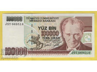 1970 - 100.000 Lire - Bancnotă Turcia