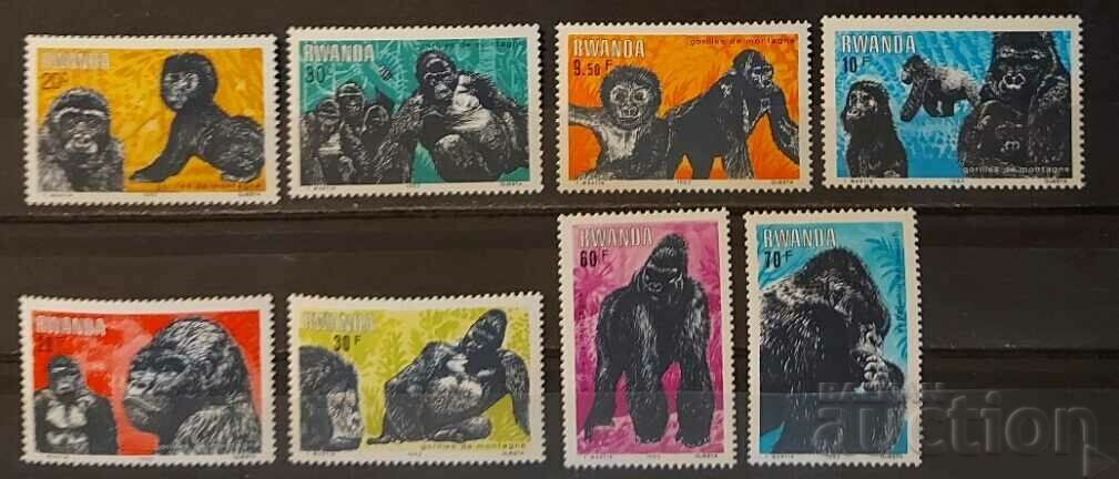 Ρουάντα 1983 Πανίδα/Μαϊμούδες/Γορίλες MNH