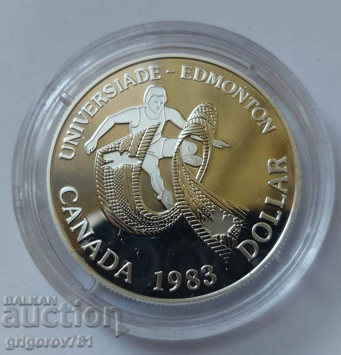 1 Dollar Silver Canada 1983 Proof - Silver Coin