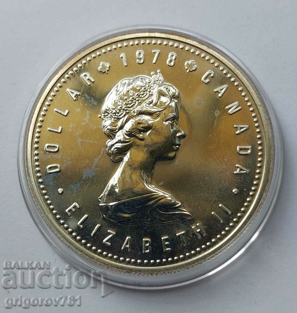 Ασημένιο 1 δολάριο Καναδάς 1978 - ασημένιο νόμισμα με τιμή € 28.12 | 55.00 BGN