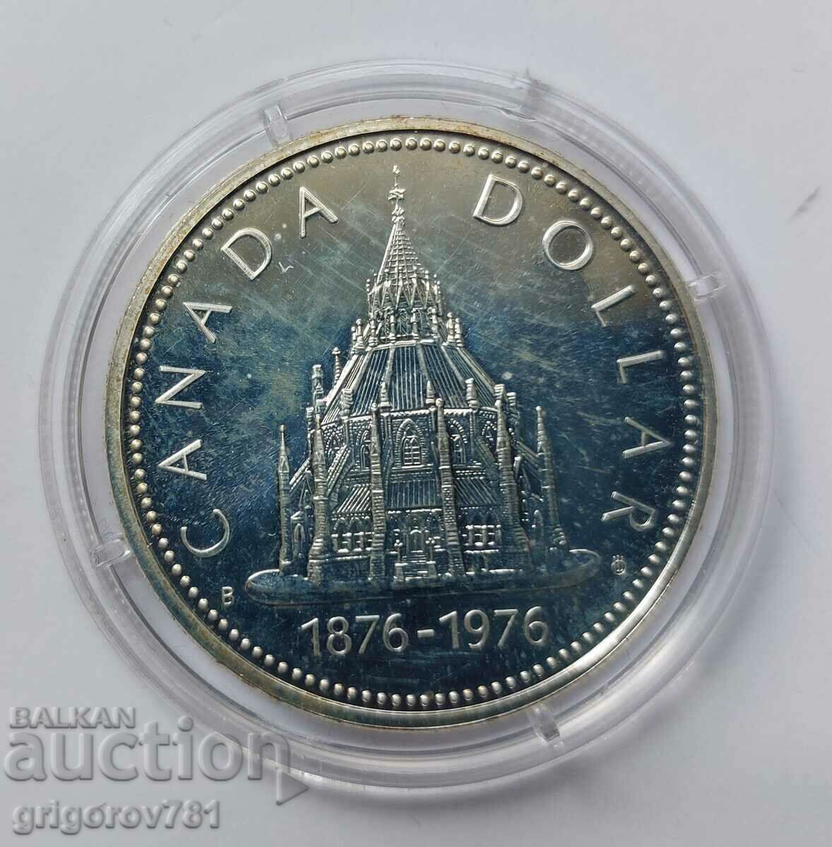 1 долар сребро Канада 1976  -  сребърна монета