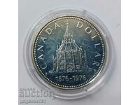 1 долар сребро Канада 1976  -  сребърна монета