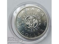 1 dolar argint Canada 1964 - monedă de argint