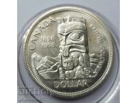 1 dolar argint Canada 1958 - monedă de argint