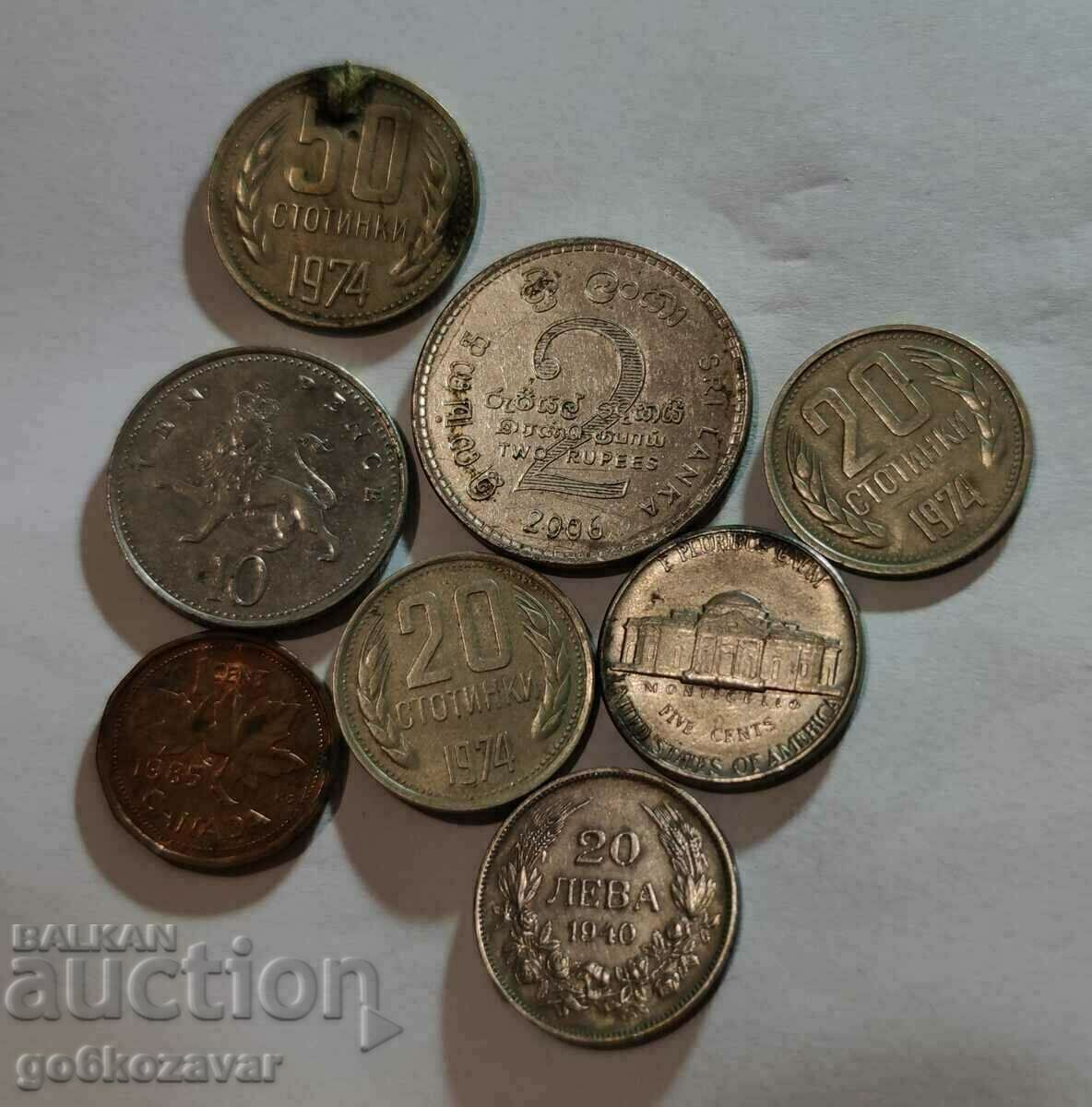 Coins lot 8 with price 2.20 BGN | € 1.12 Coins lot 8 with price 2.20 BGN | € 1.12