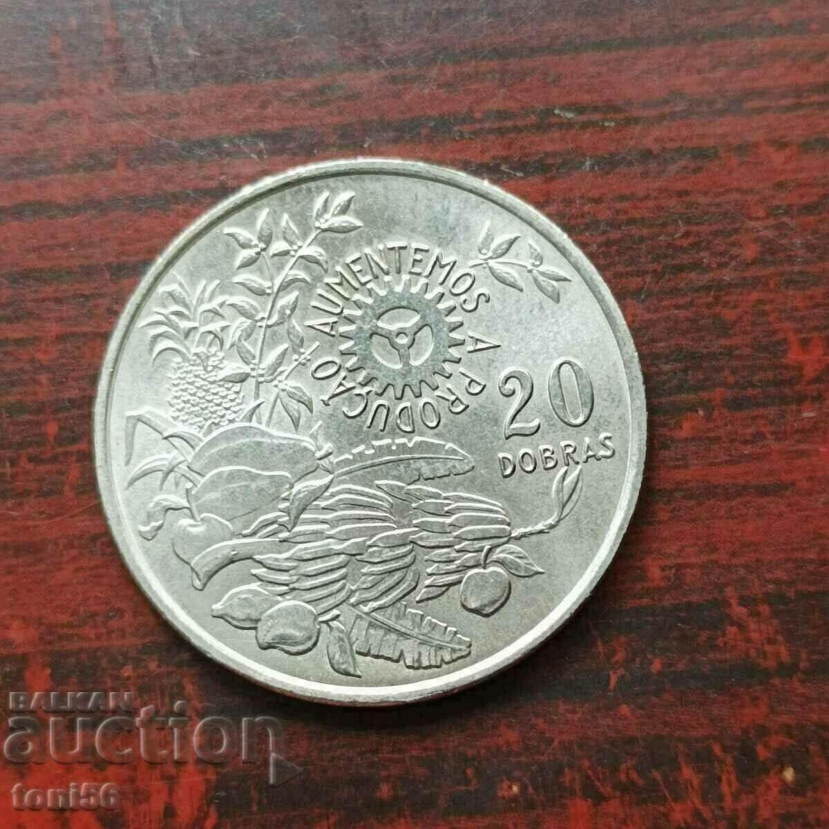 Sao Tome și Principe 20 dobra 1977 UNC